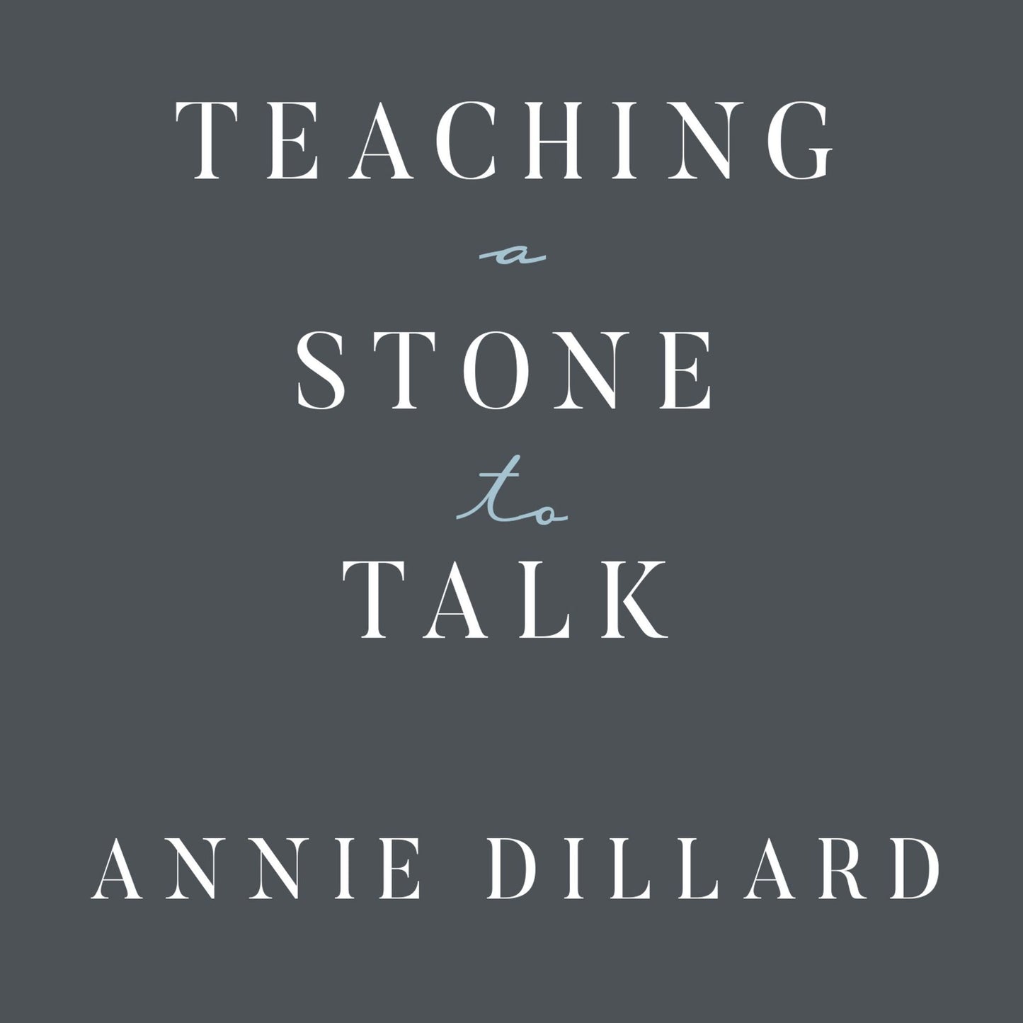 Teaching a Stone to Talk: Expeditions and Encounters