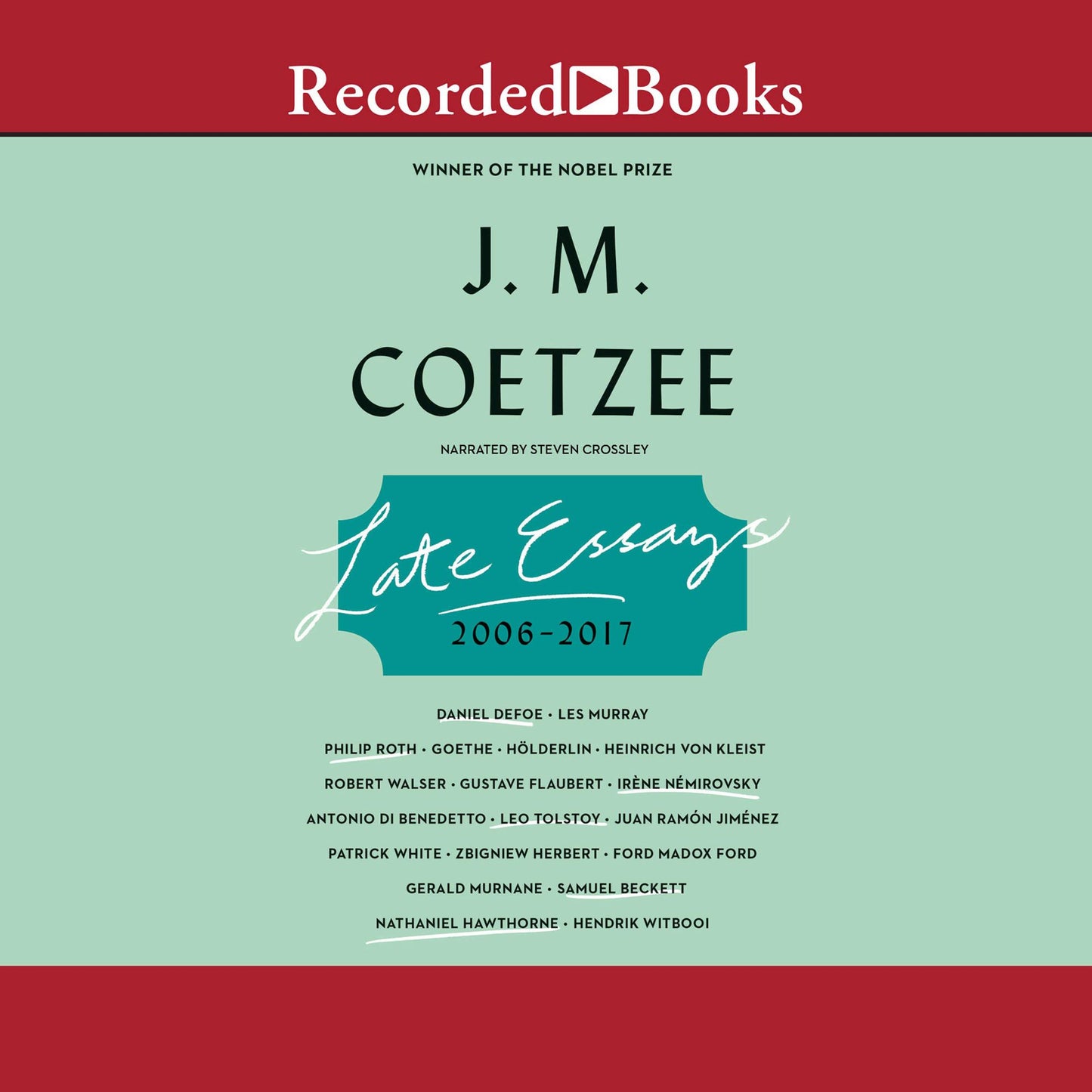 Late Essays: 2016-2017