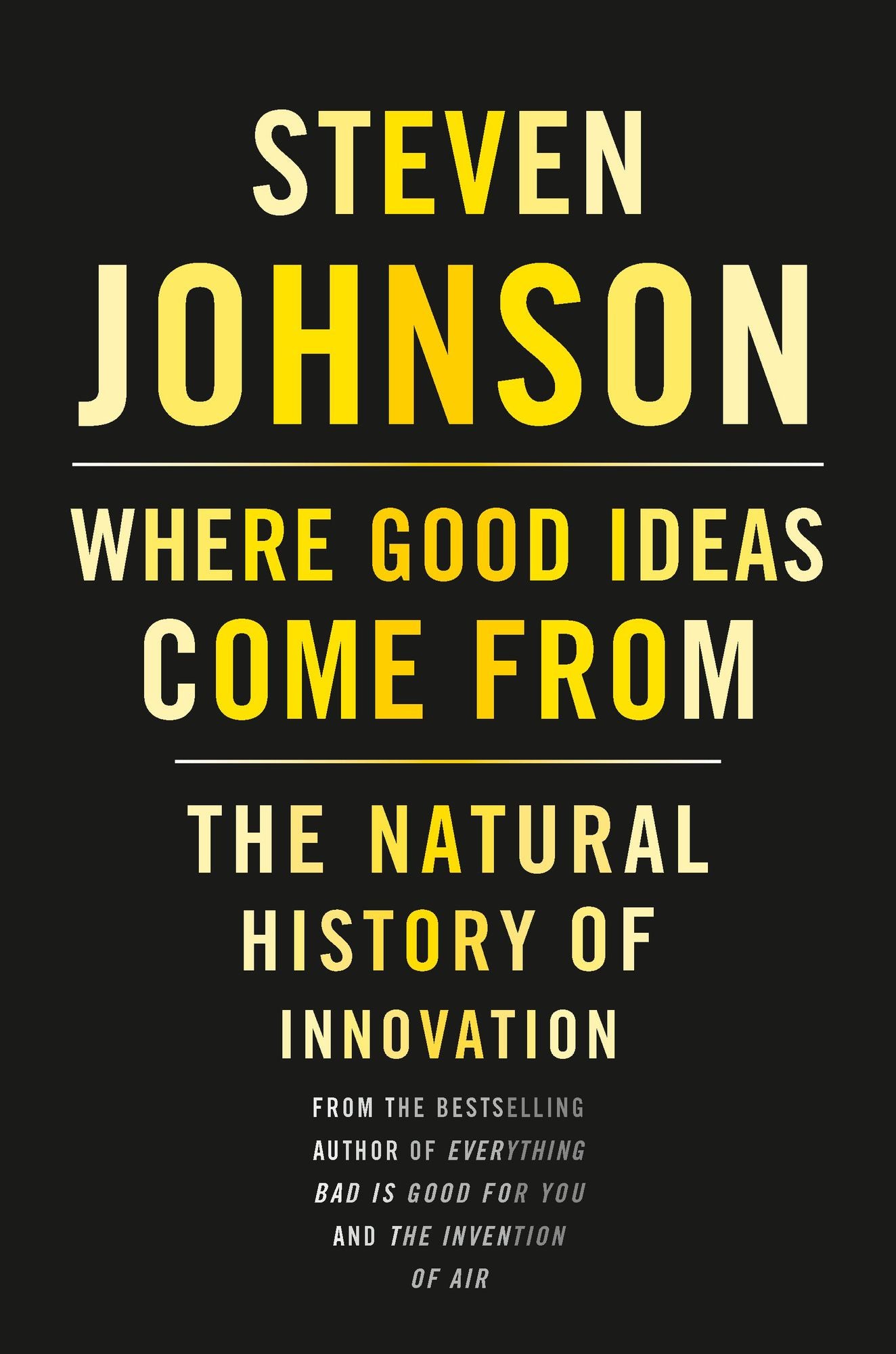 Where Good Ideas Come From : The Natural History of Innovation
