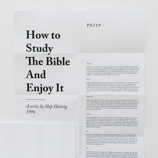 How to Study the Bible and Enjoy It