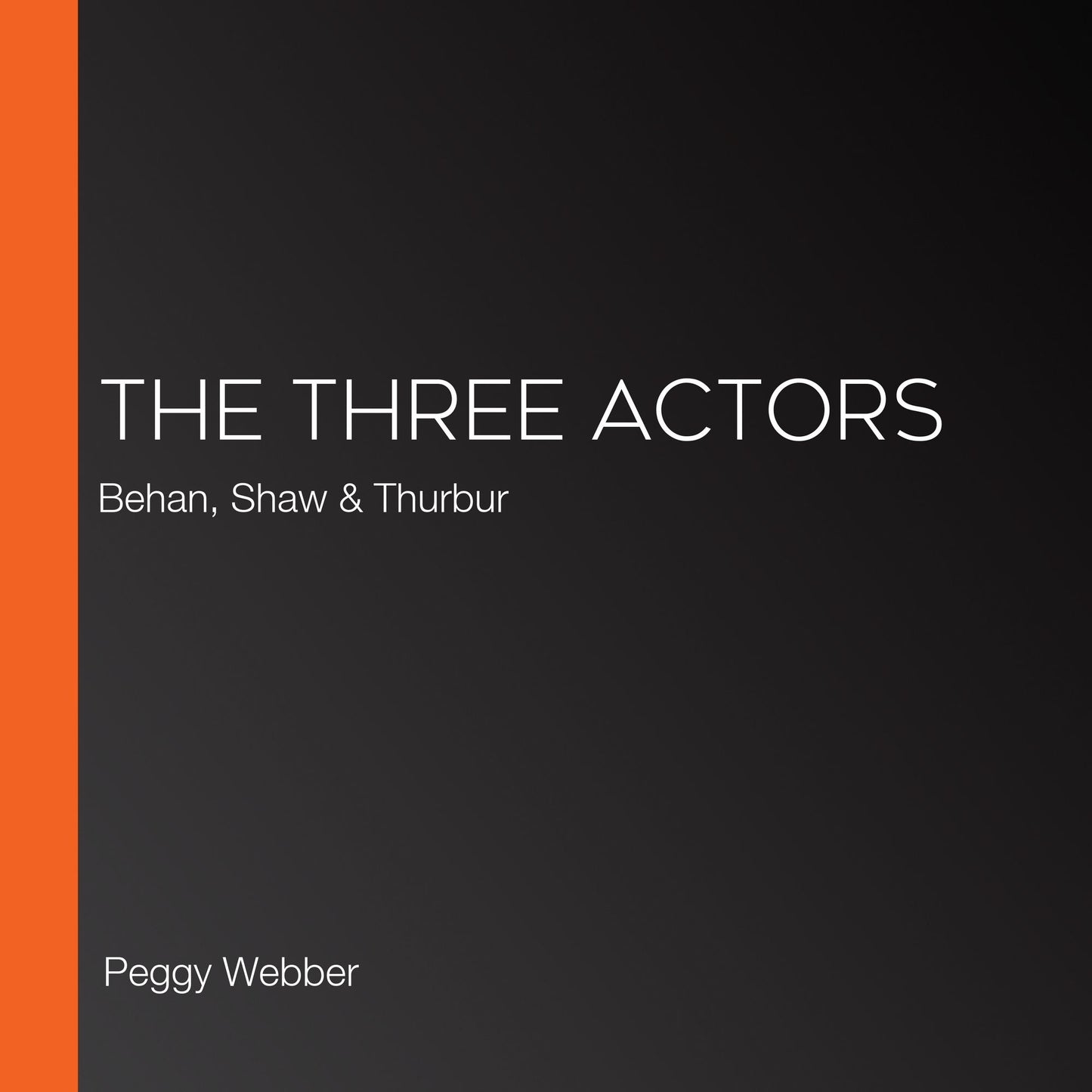 The Three Actors: Behan, Shaw & Thurbur