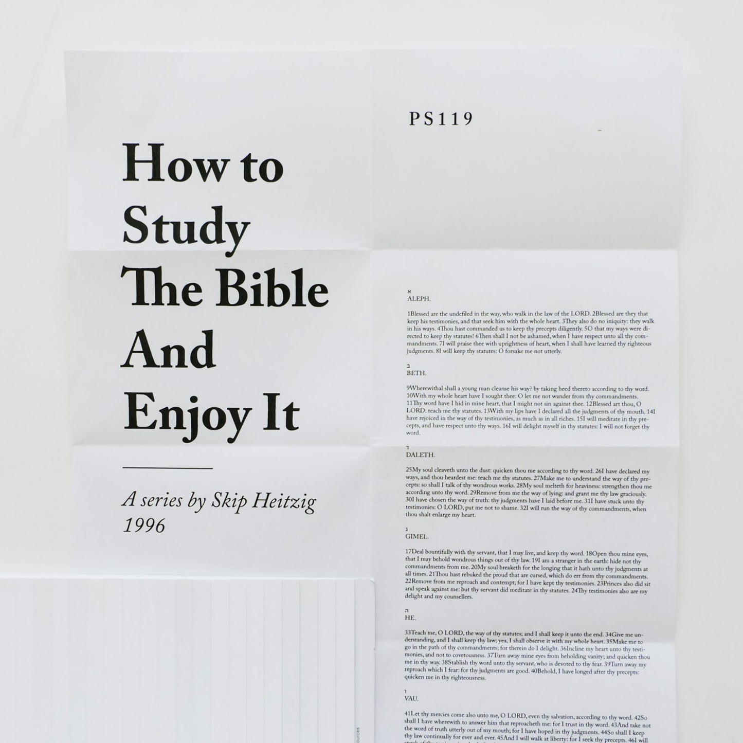 How to Study the Bible and Enjoy It