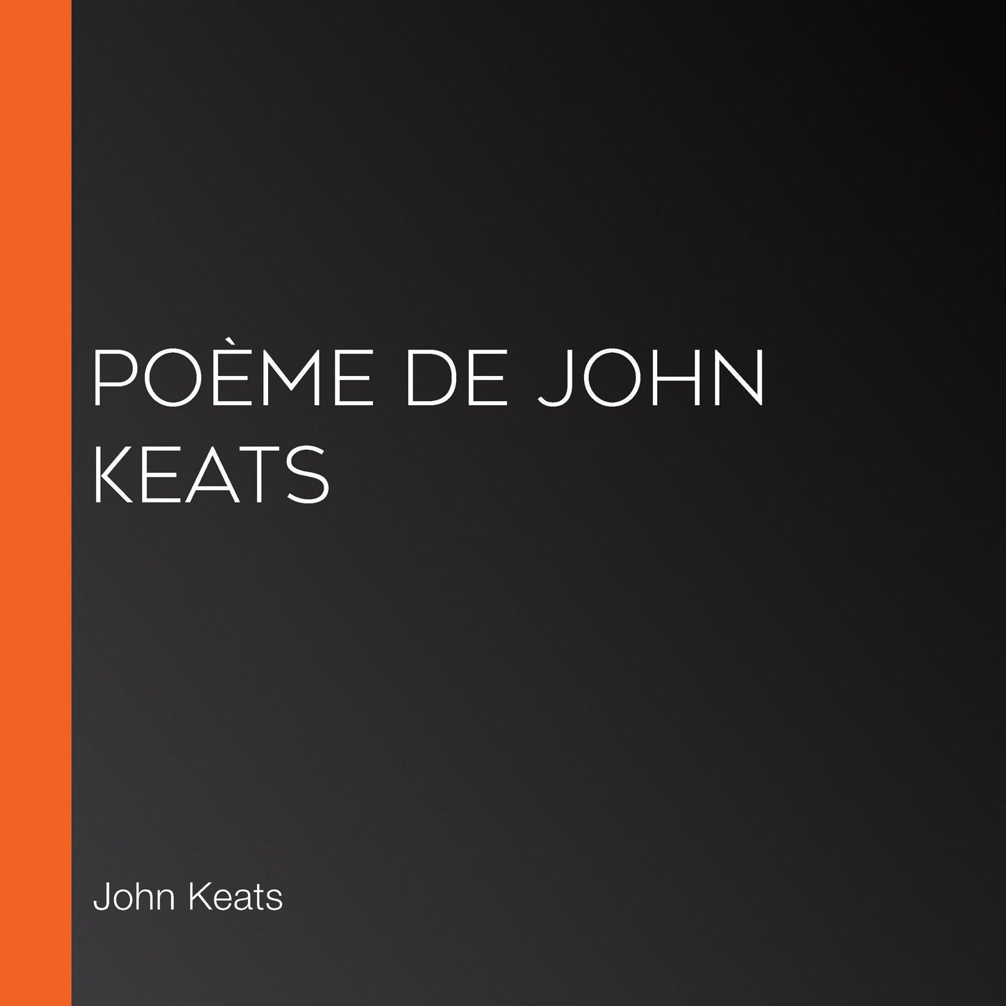 PoÃ¨me de John Keats