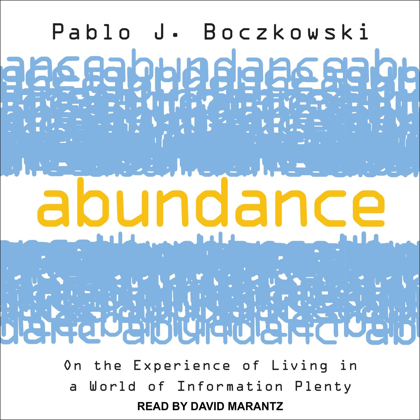 Abundance: On the Experience of Living in a World of Information Plenty