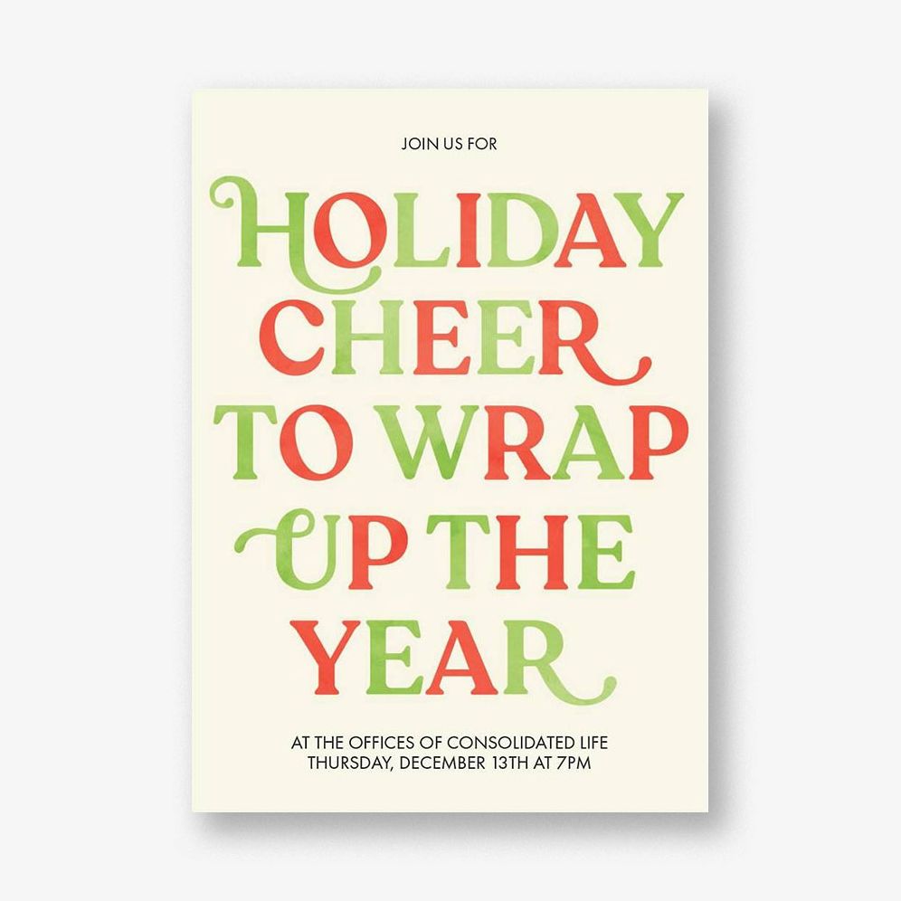 That's A Wrap Holiday Card A7 V FLT