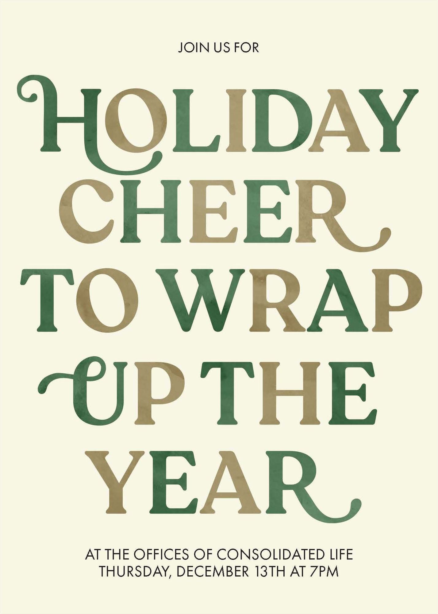 That's A Wrap Holiday Card A7 V FLT