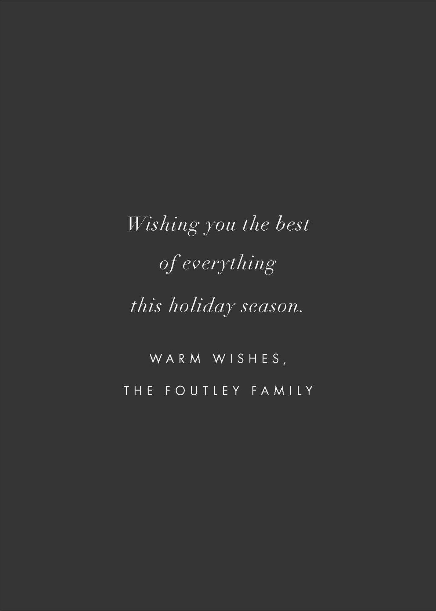 Christmas Eve Scene Holiday Card A7 V FLT