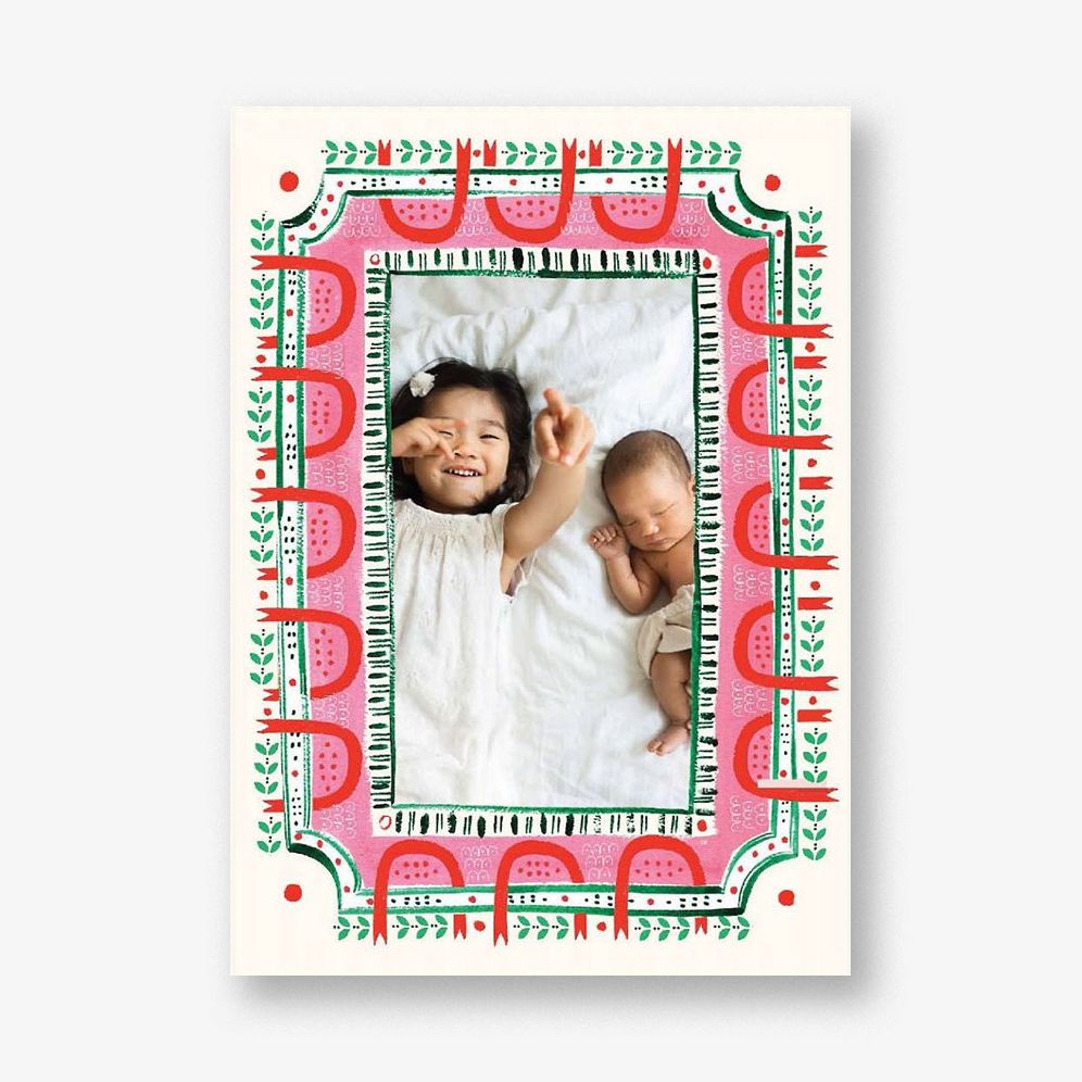 Norse Pole Holiday Photo Card A7 V FLT