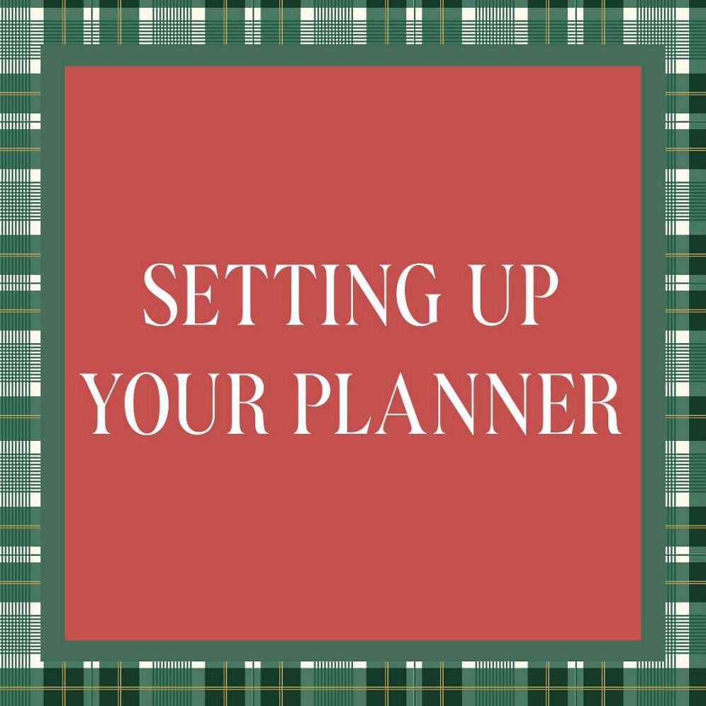 Virtual Workshop: Setting Up Your Planner for The New Year 12/15