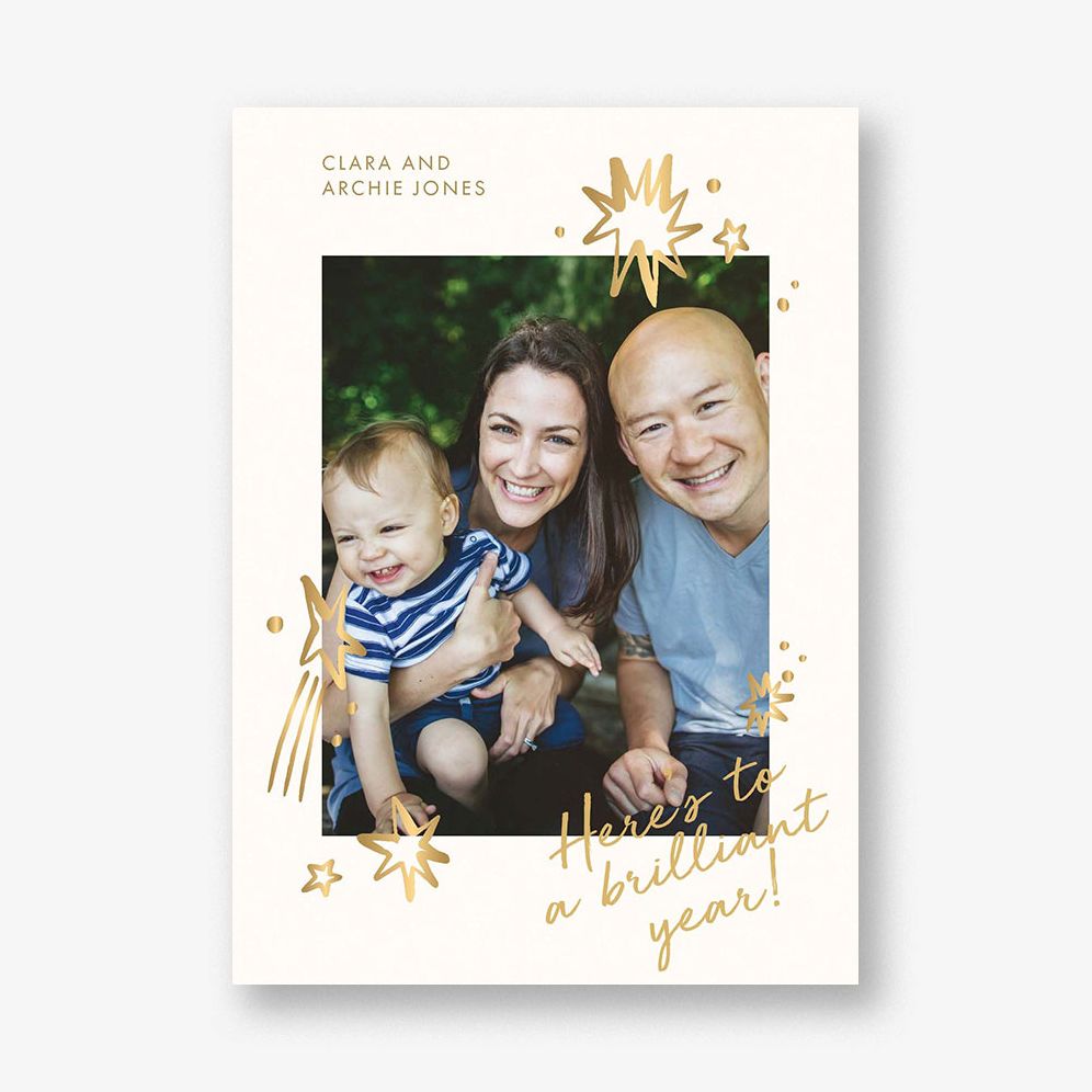 Brilliant Light Holiday Photo Card A7 V FOD