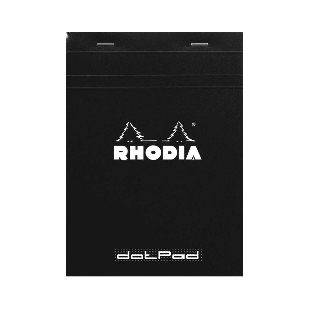 Rhodia Staplebound Notepads - Dots 80 sheets - 6 x 8 1/4 - Black cover