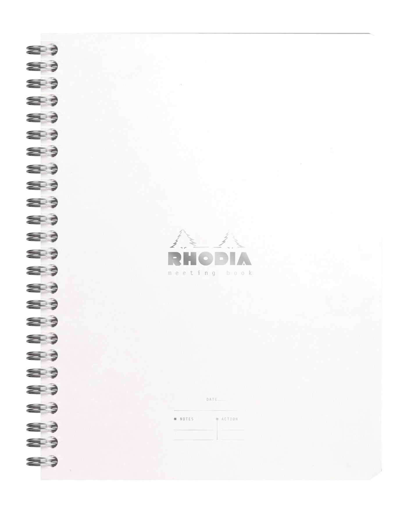 Rhodia Meeting Paper Books 80 g Paper - Lined 80 sheets - 6 1/2 x 8 1/4 - White cover