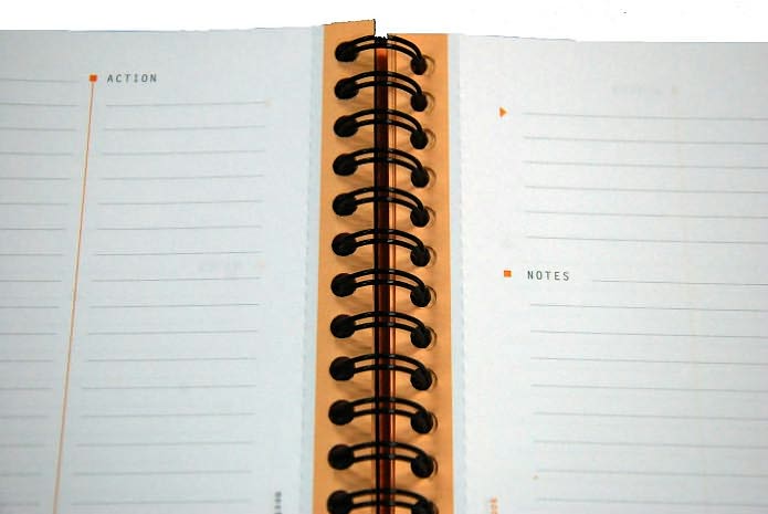 Rhodia Meeting Paper Books 80 g Paper - Lined 80 sheets - 6 1/2 x 8 1/4 - Orange cover