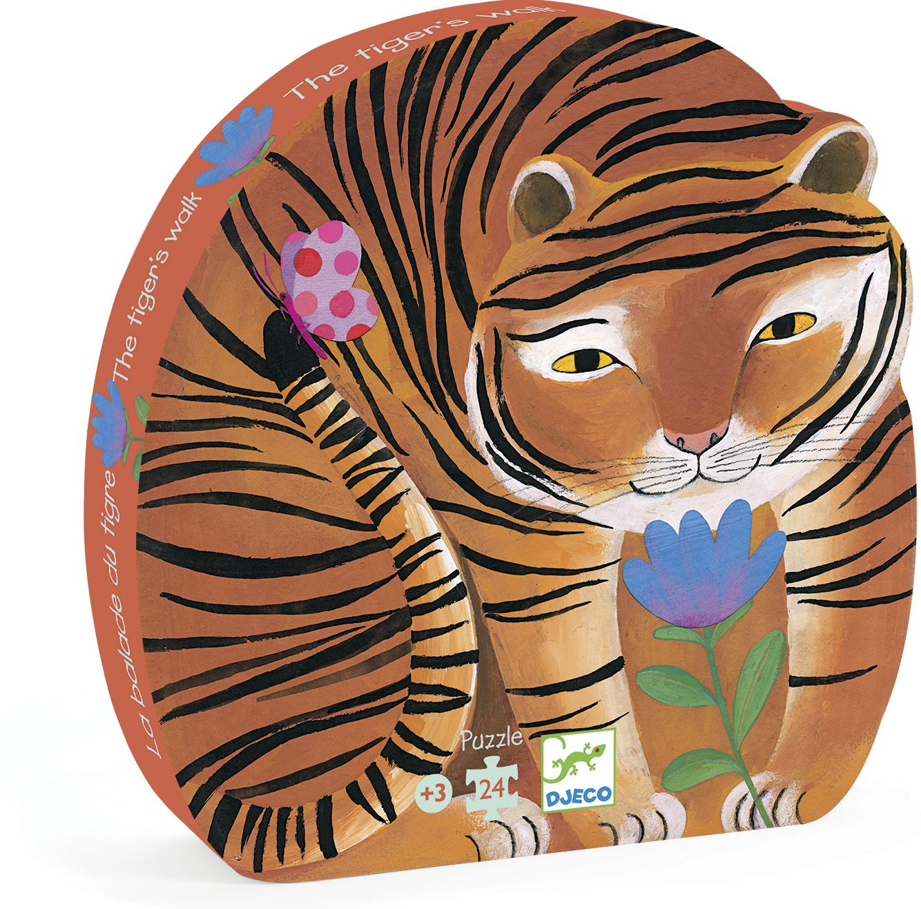 Djeco Silhouette Puzzles - The Tiger's Walk - 24pcs