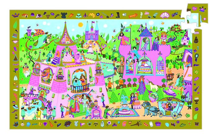 Djeco Princess Observation Puzzle 54pcs