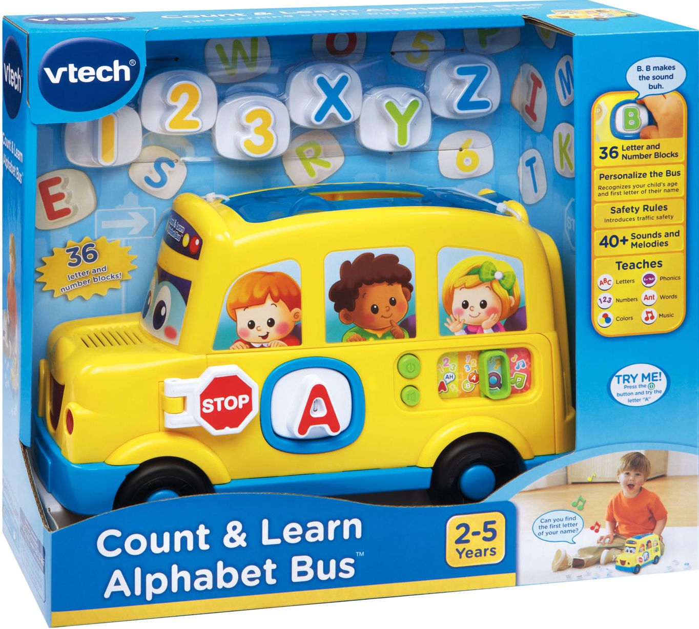 Count and Learn Alphabet Bus