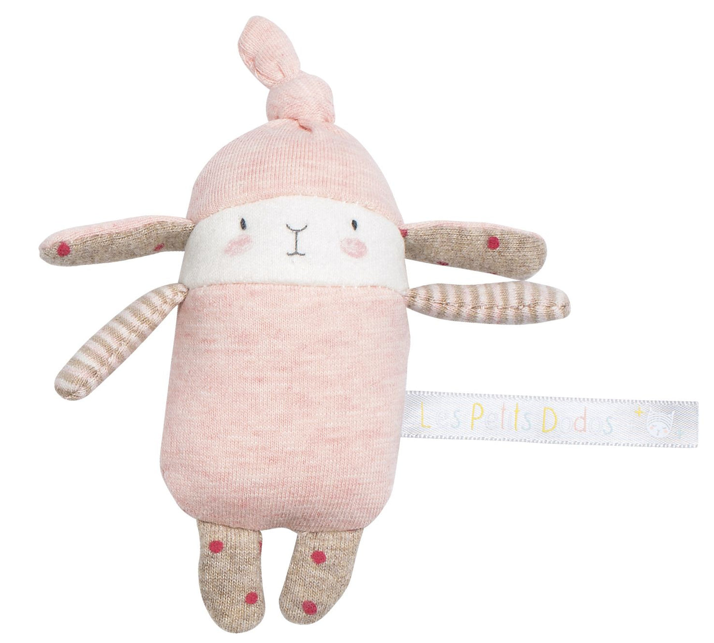 Lulu the little pink rabbit rattle