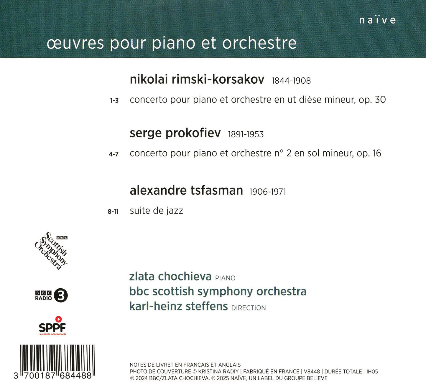 Works For Piano & Orchestra (Prokofiev / Tsfasman / Chochieva)
