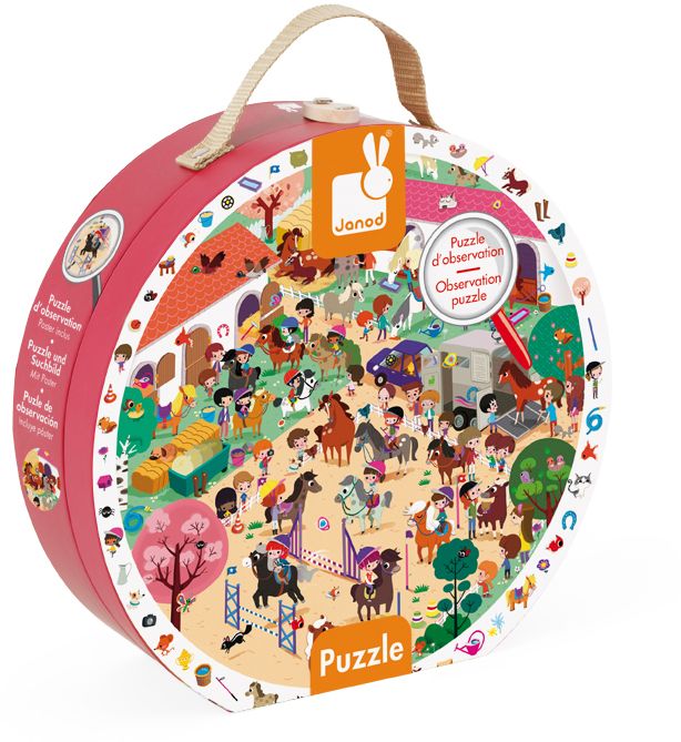 Horses- Round Observation Puzzle