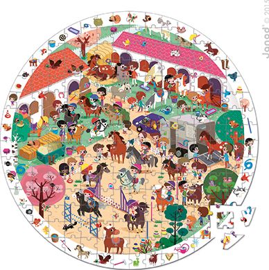 Horses- Round Observation Puzzle