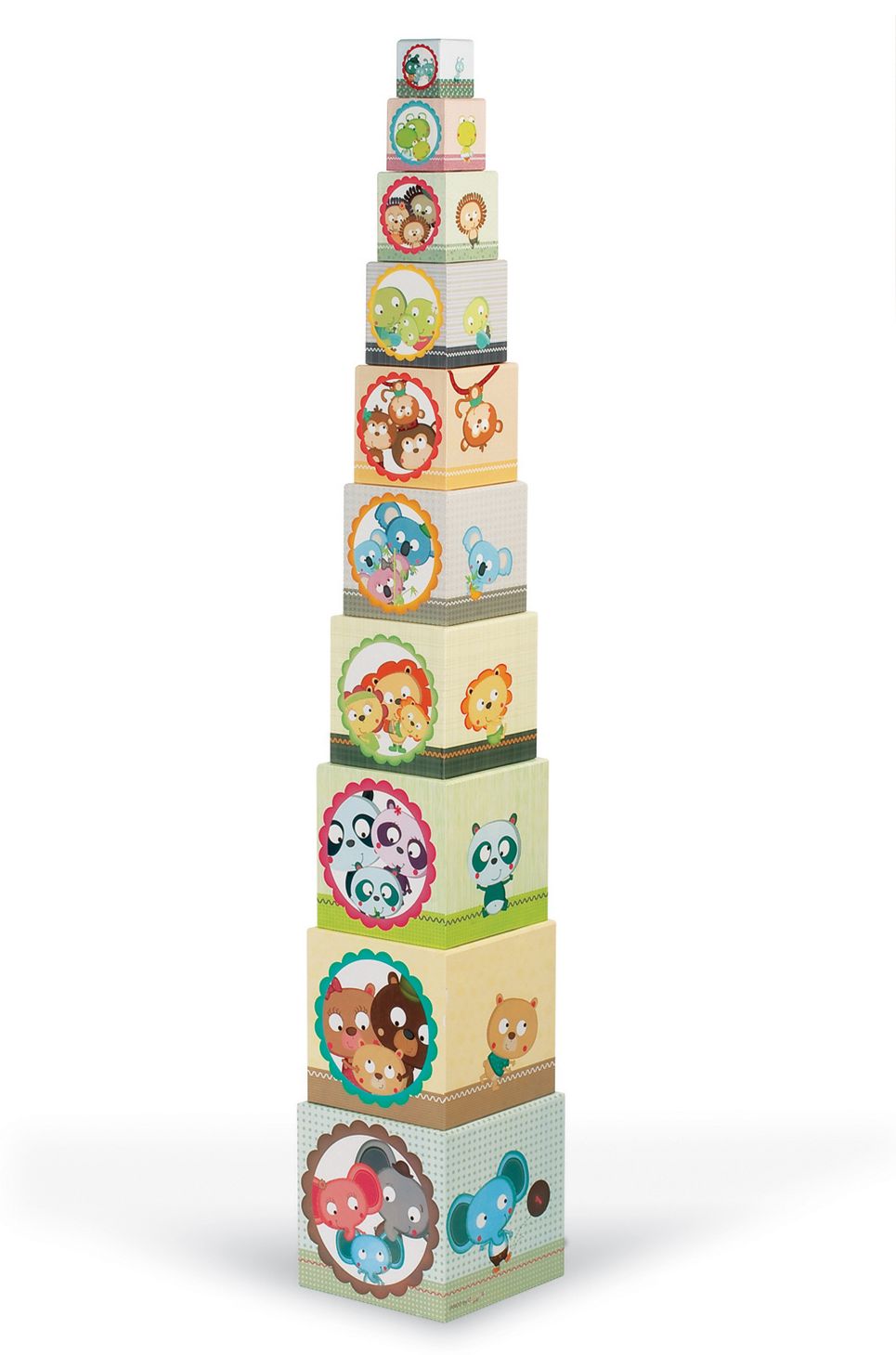 Family Portraits Square Stacking Pyramid