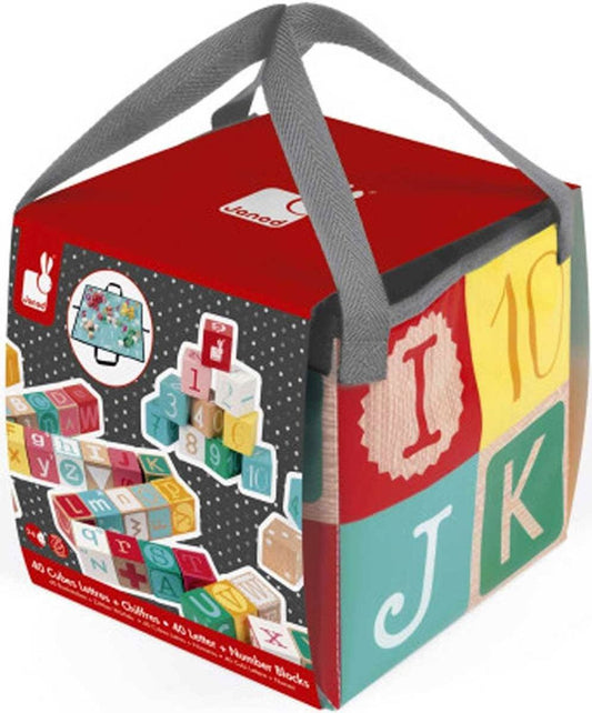 Kubix - 40 Letter + Number Blocks