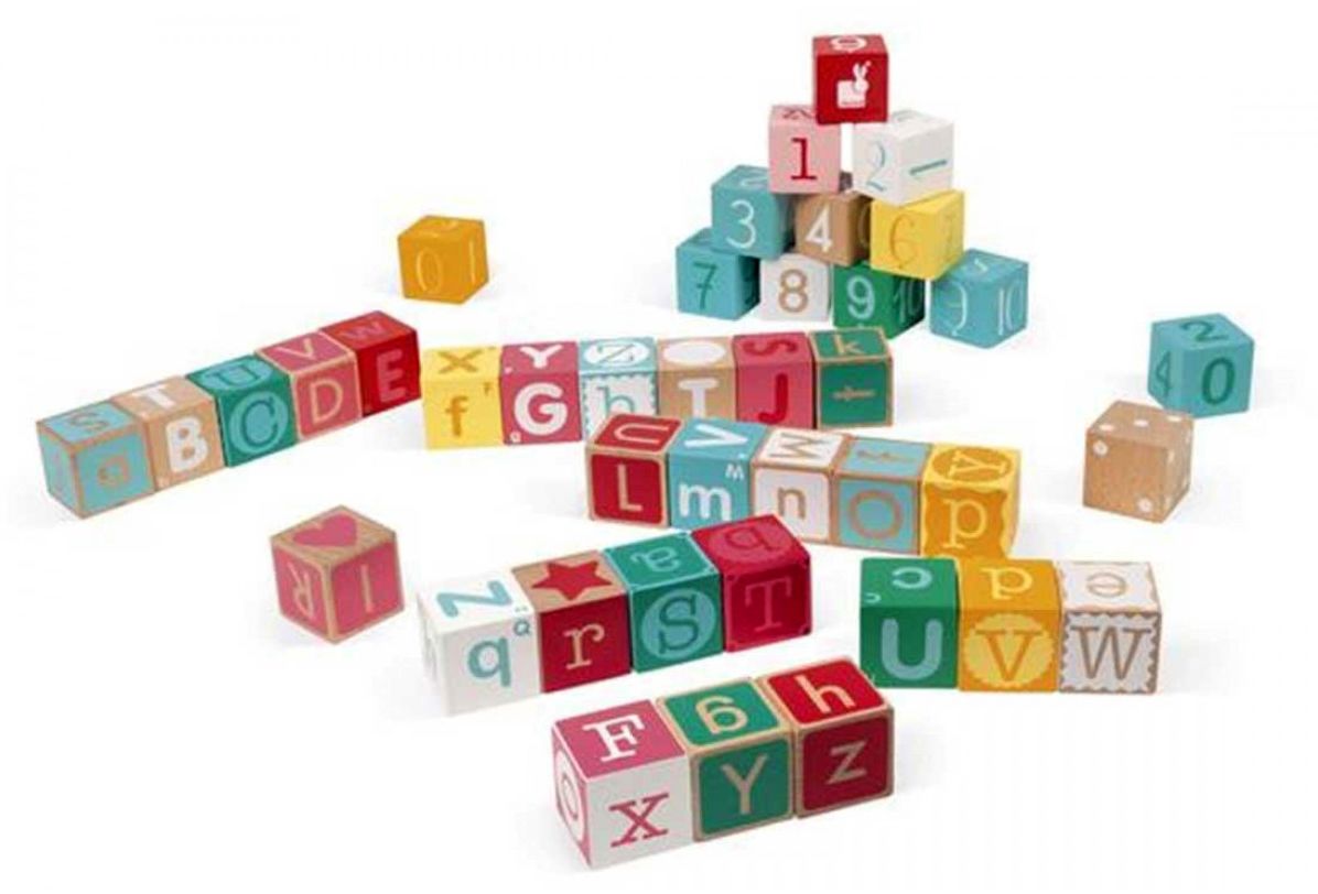Kubix - 40 Letter + Number Blocks