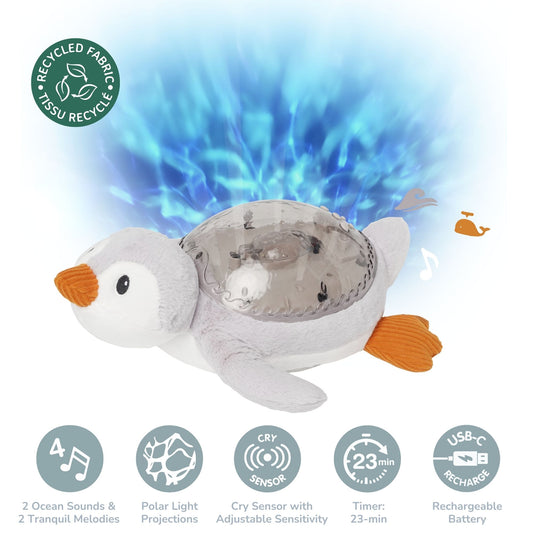 Tranquil Penguin Soothing White Noise and Projector Nightlight