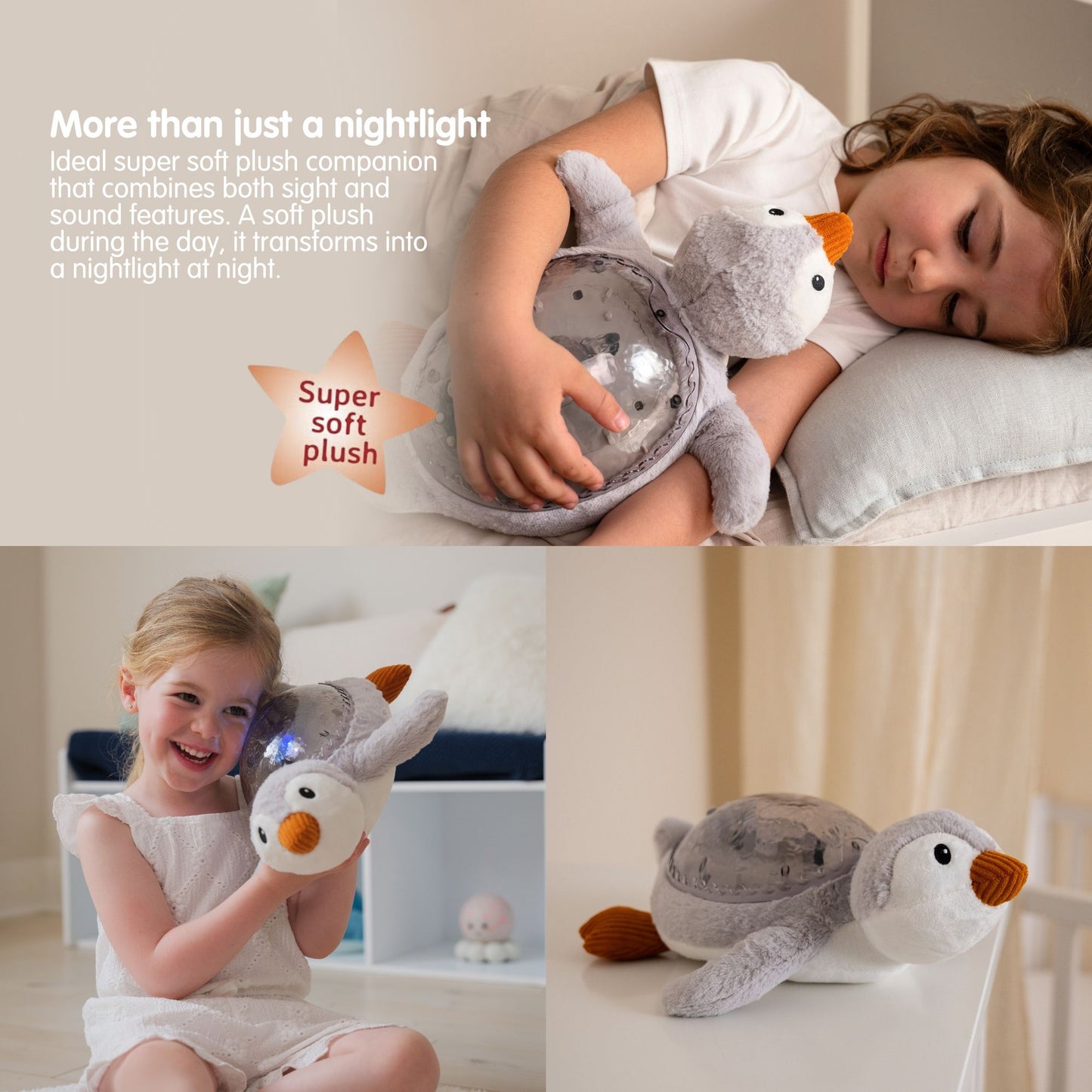 Tranquil Penguin Soothing White Noise and Projector Nightlight