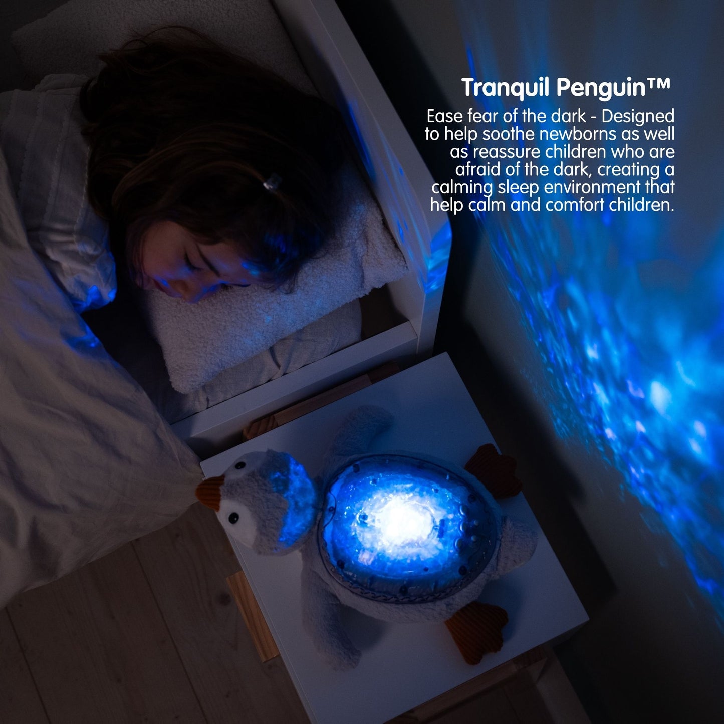 Tranquil Penguin Soothing White Noise and Projector Nightlight