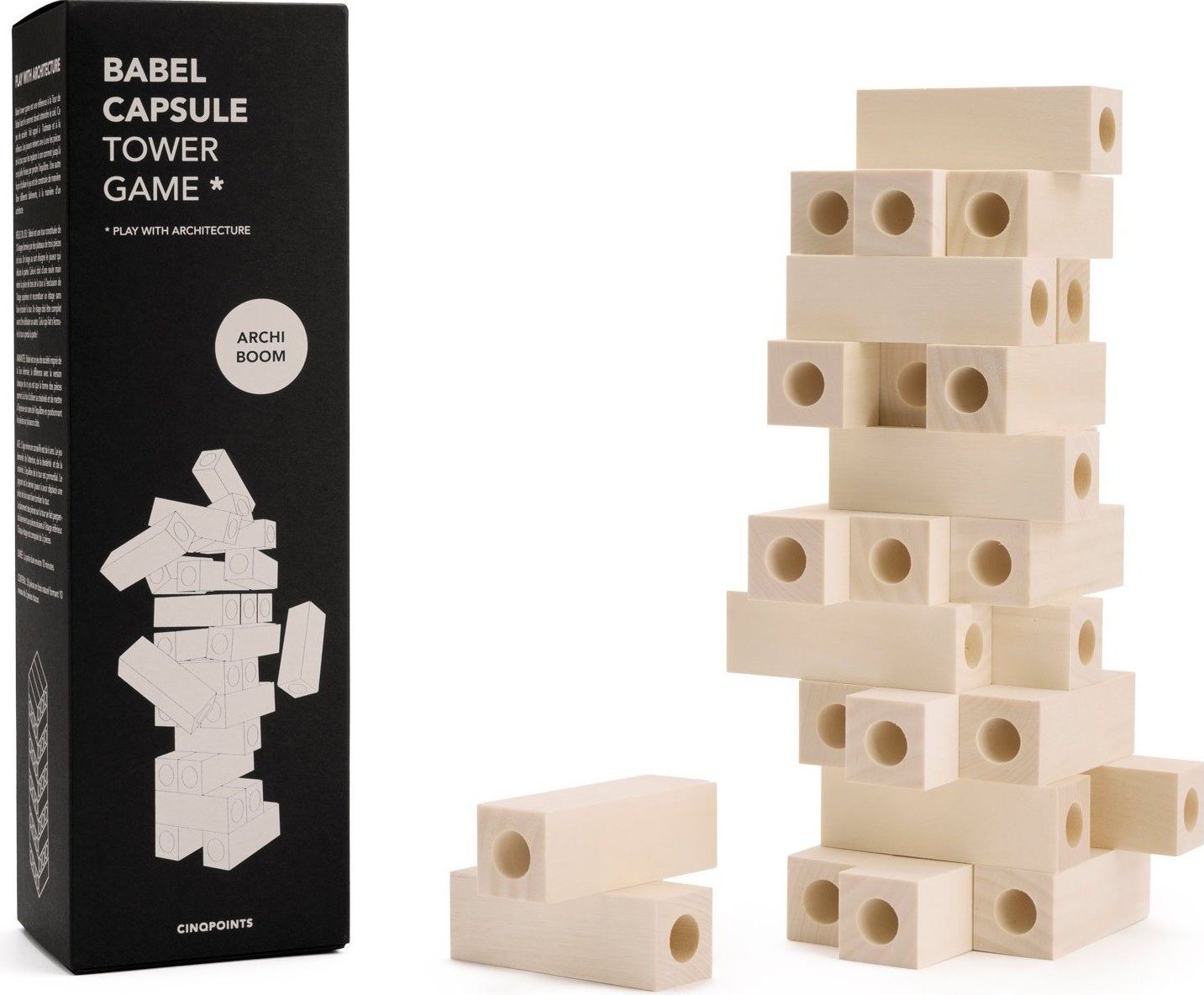 Babel Capsule Wooden Tower Game