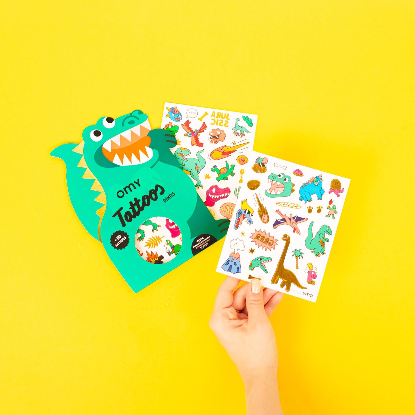 Dino temporaty tattoos