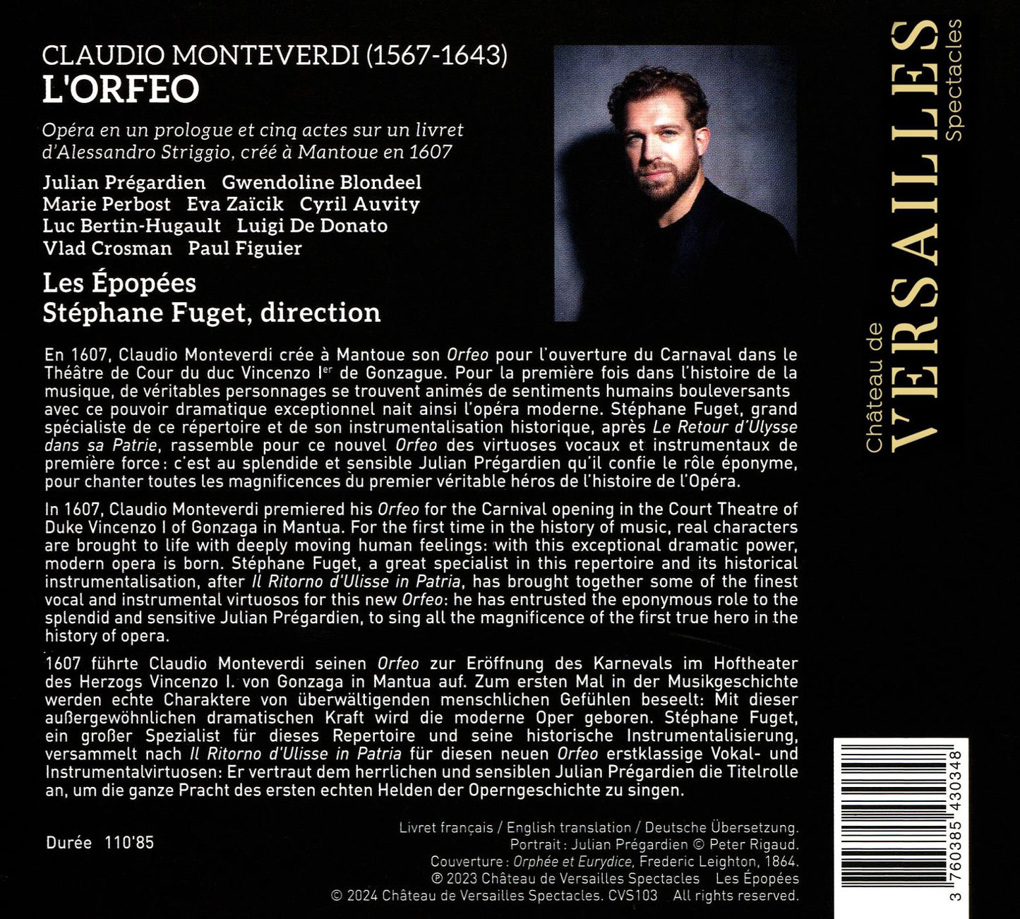Orfeo (Monteverdi / Pregardien)