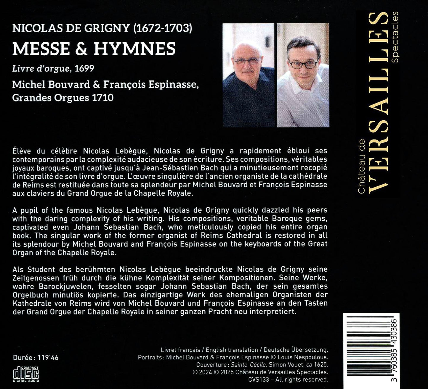 Messe & Hymnes (Grigny / Bouvard / Espinasse)