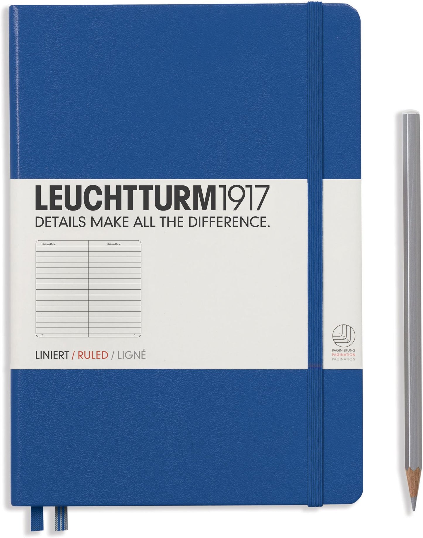 Leuchtturm1917, Royal Blue, A5 Size Notebook, Ruled