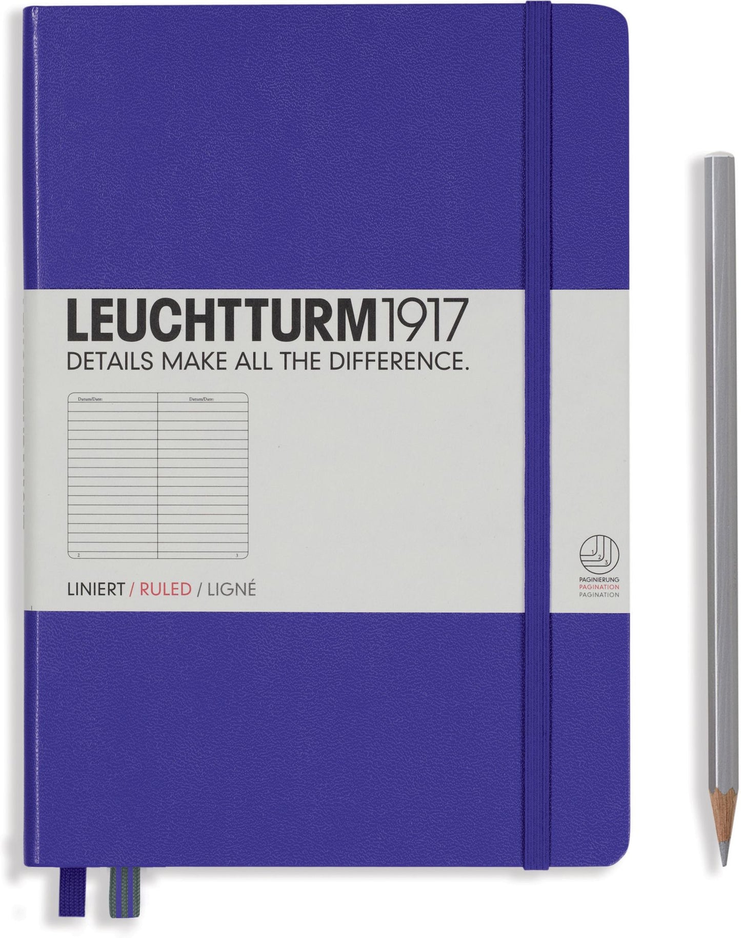 Leuchtturm1917, Purple, A5 Size Notebook, Ruled
