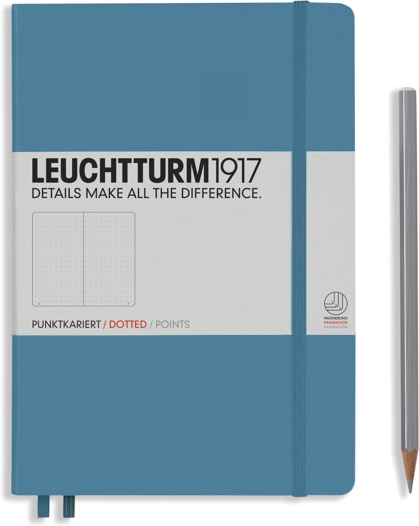 Leuchtturm1917, Nordic Blue, A5 Size Notebook, Dotted