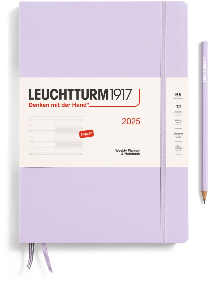 2025 Lilac, Weekly Planner & Notebook Composition (B5)