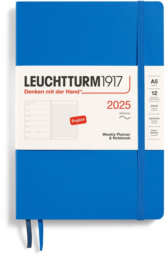 2025 Sky, Weekly Planner & Notebook Softcover Medium (A5)
