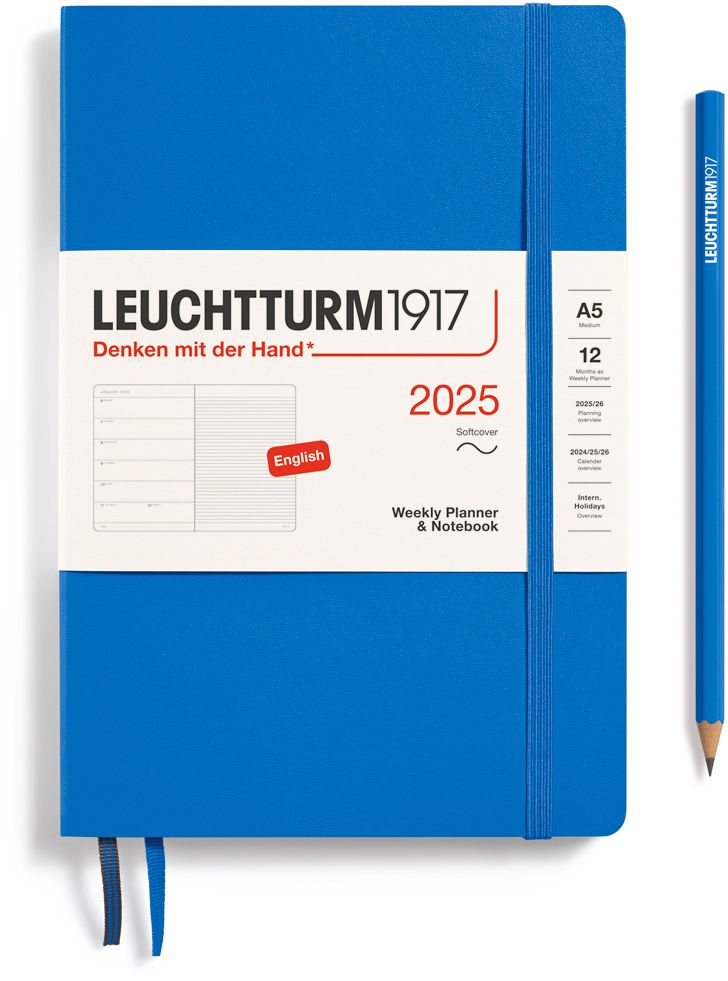 2025 Sky, Weekly Planner & Notebook Softcover Medium (A5)