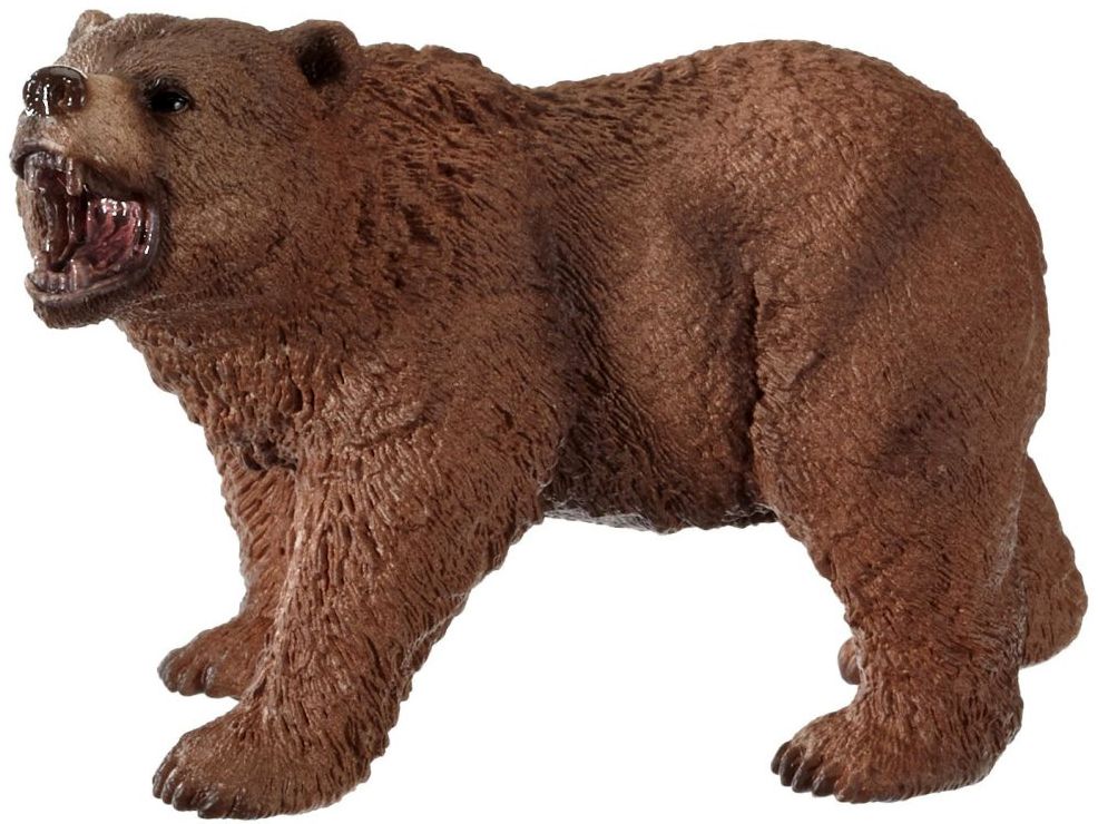 Schleich 14685 Grizzly Bear Figurine, Brown