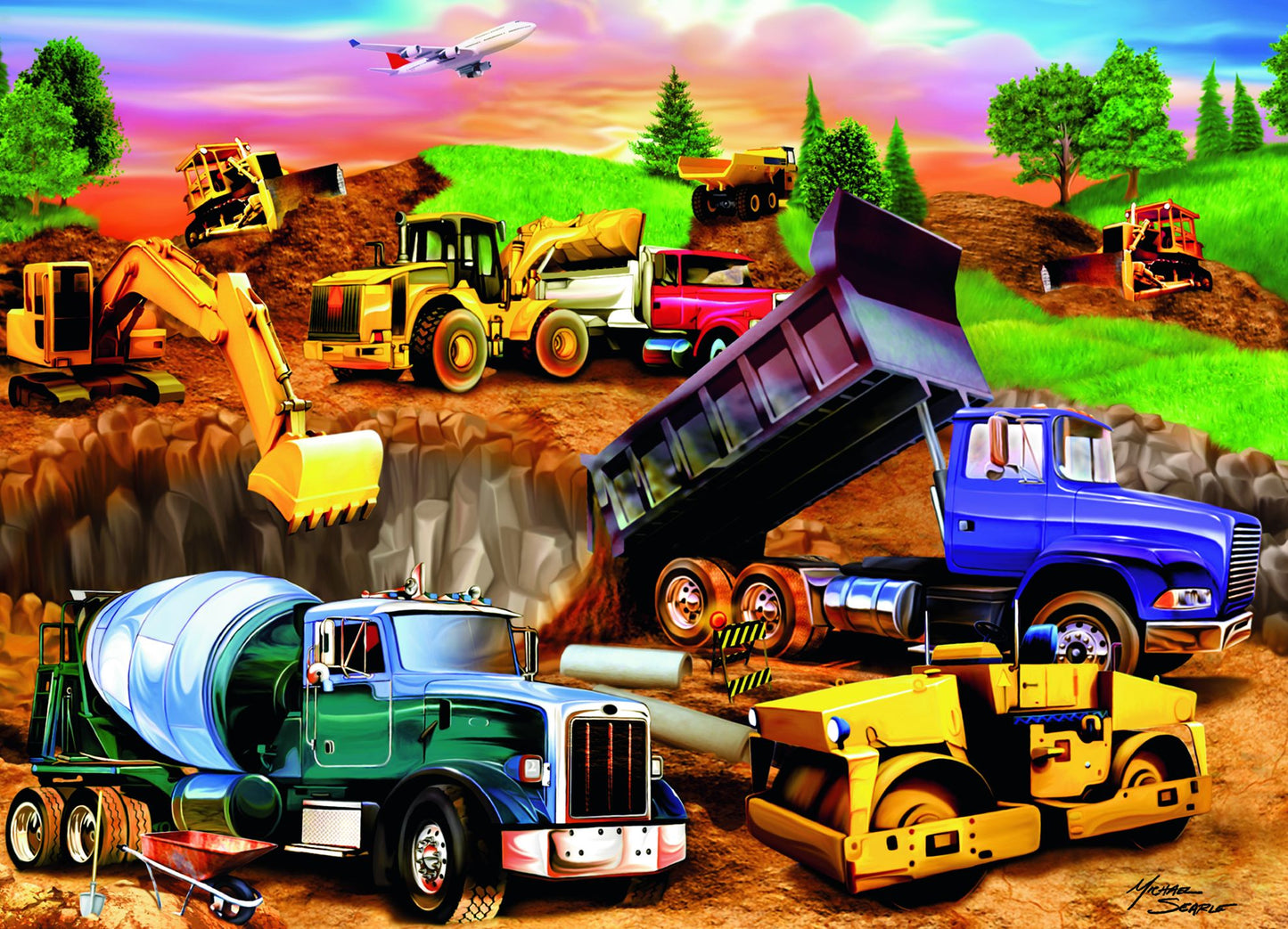 Construction Crowd - 60 piece puzzle