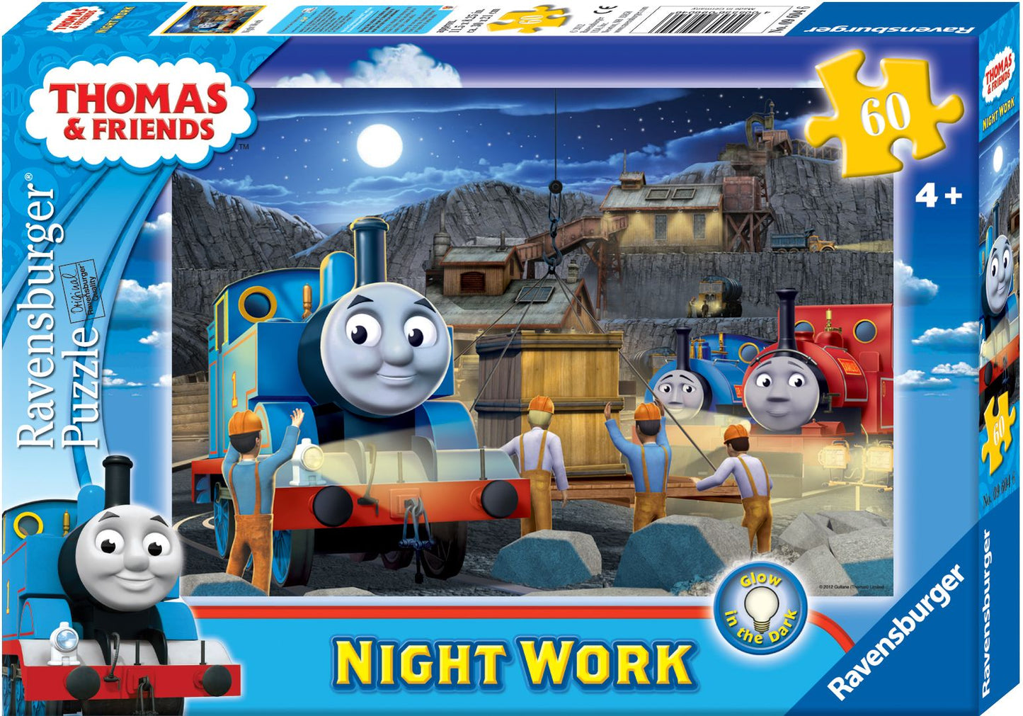 Thomas & Friends - Night Work 60 Piece Glow-in-the-Dark Puzzle