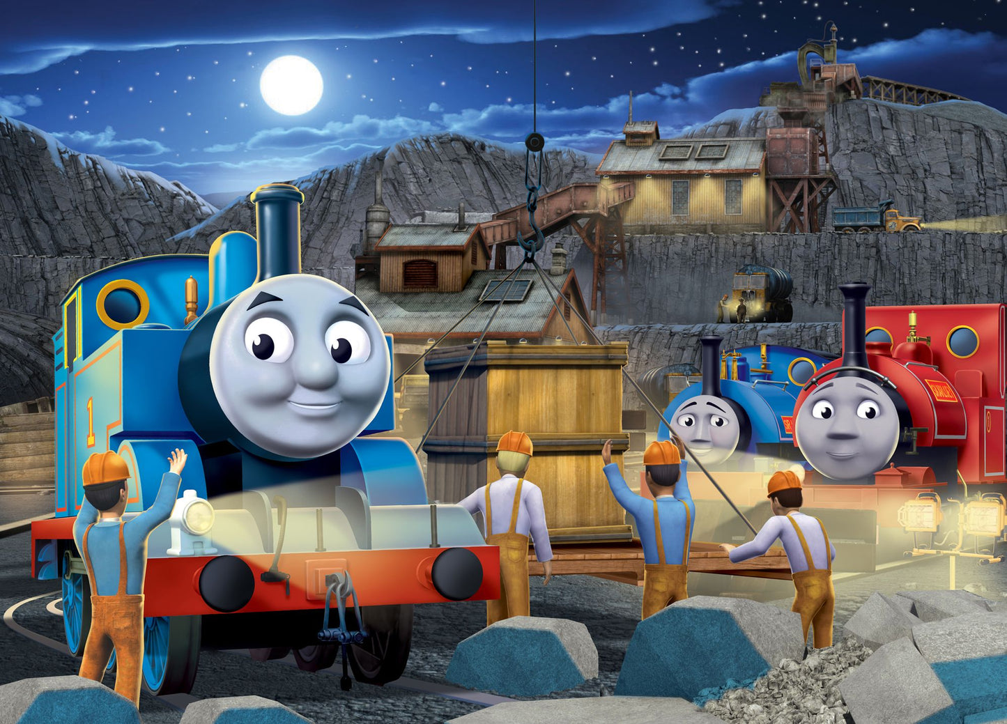 Thomas & Friends - Night Work 60 Piece Glow-in-the-Dark Puzzle