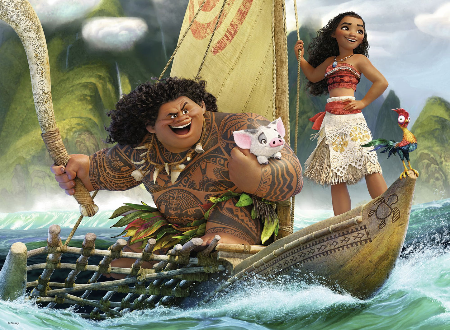 Disney Moana and Maui 100 pc puzzle