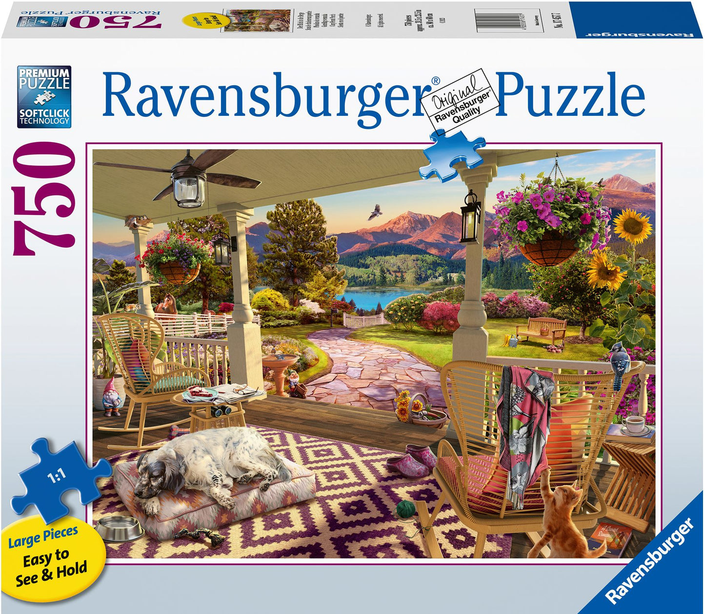 Cozy Front Porch 750 pc large format puzzle