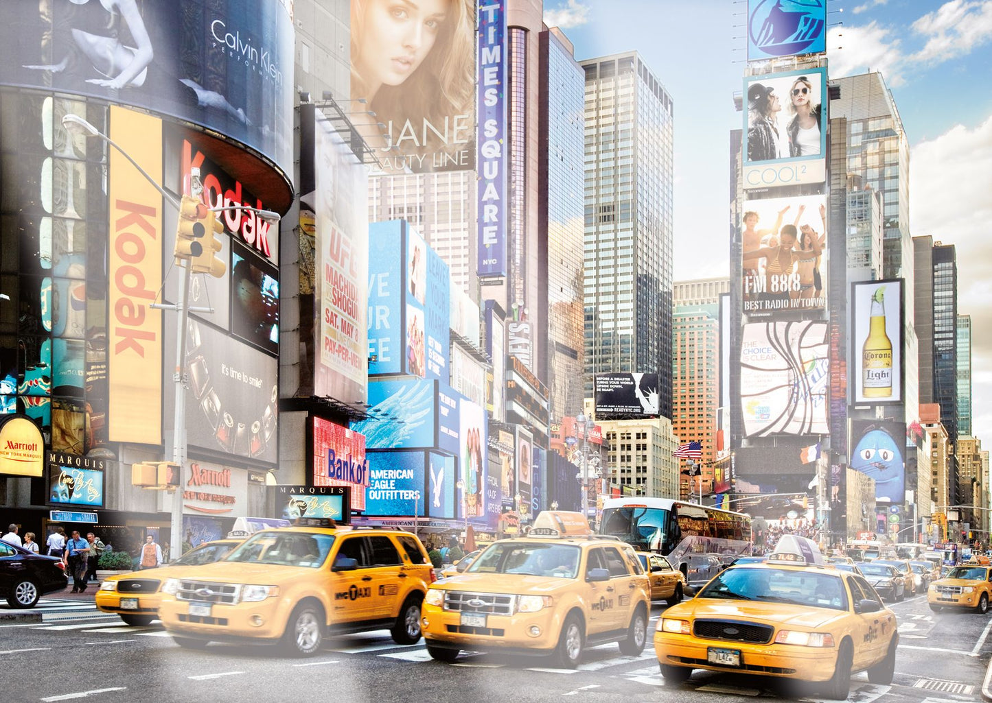 Colorful Activity at Times Square 1000 Piece Augmented Reality Puzzle