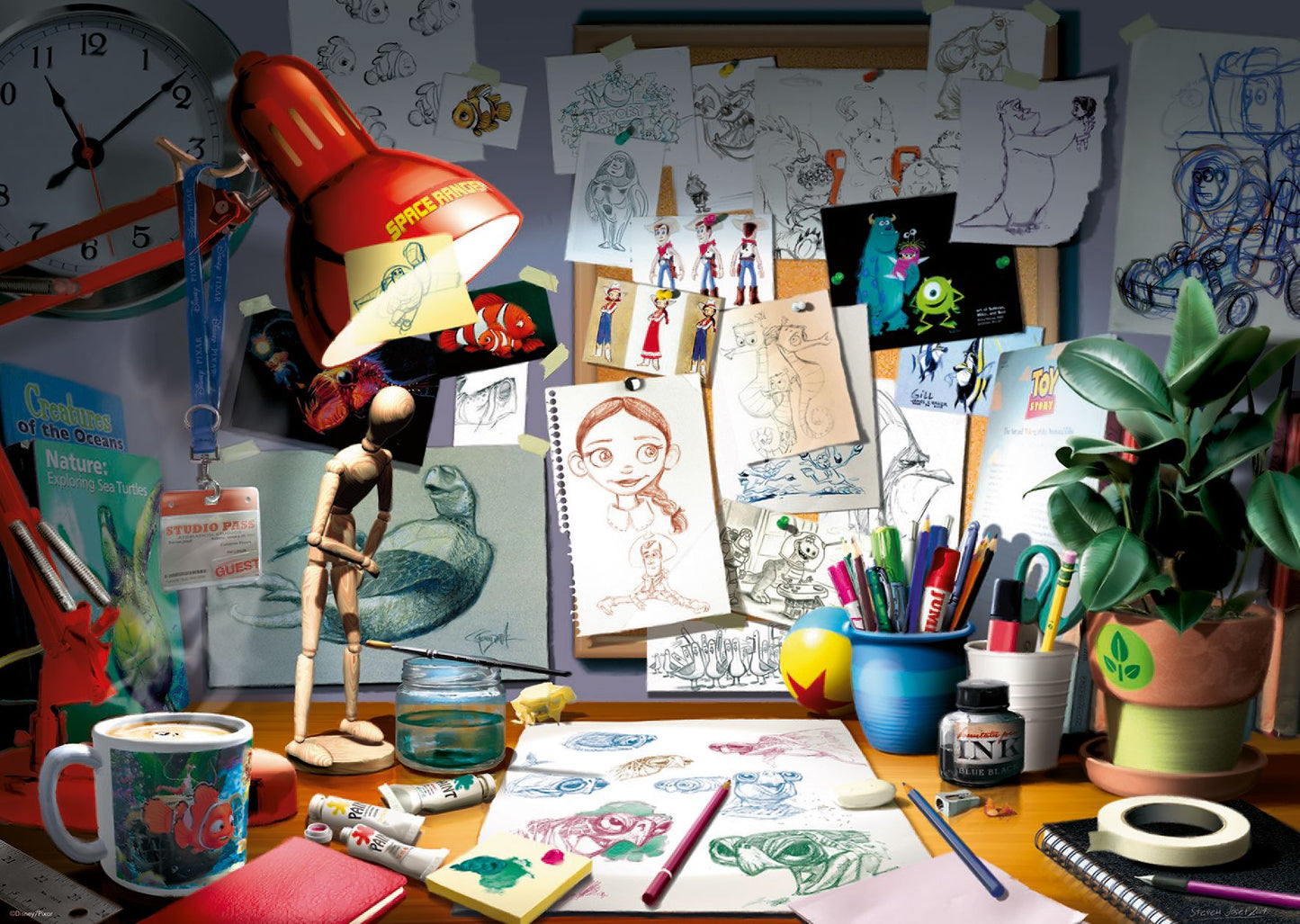 The Artist's Desk 1000 pc puzzle