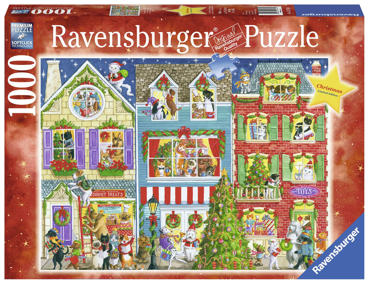 Christmas on Pet Street 1000 pc Puzzle