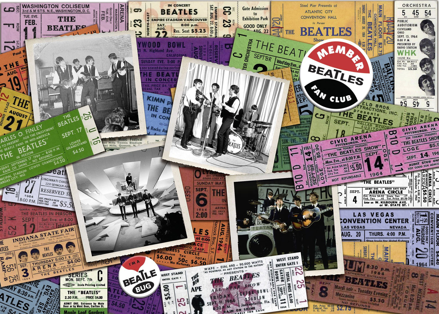 The Beatles - Tickets 1000 pc puzzle